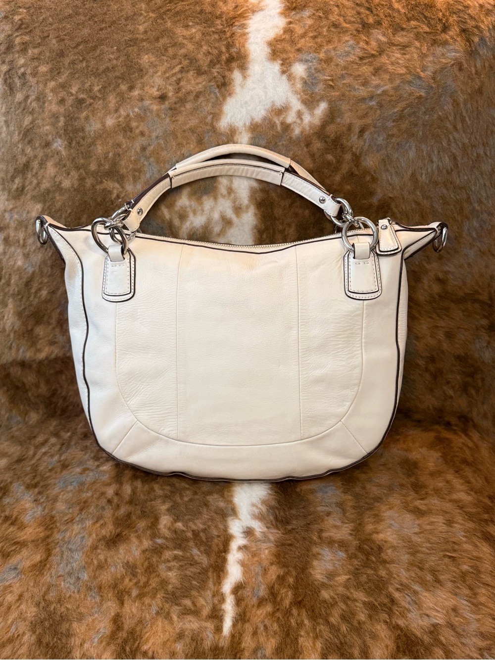 Vintage Coach Woven white Shoulder Bag! - Picture 5 of 8